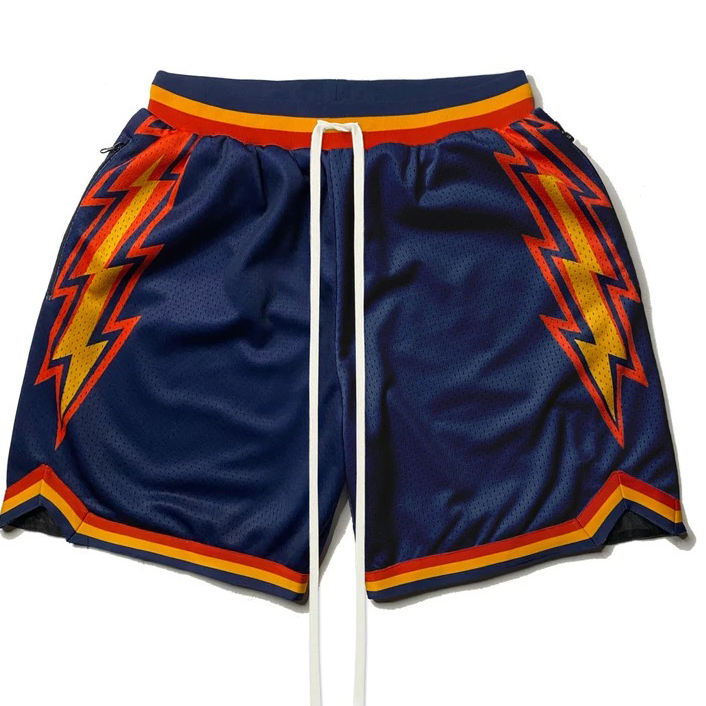 National Apparels High Quality Custom Made Basketball Shorts For Mens Cropped Fit Polyester Plain Sublimation Shorts For Mens